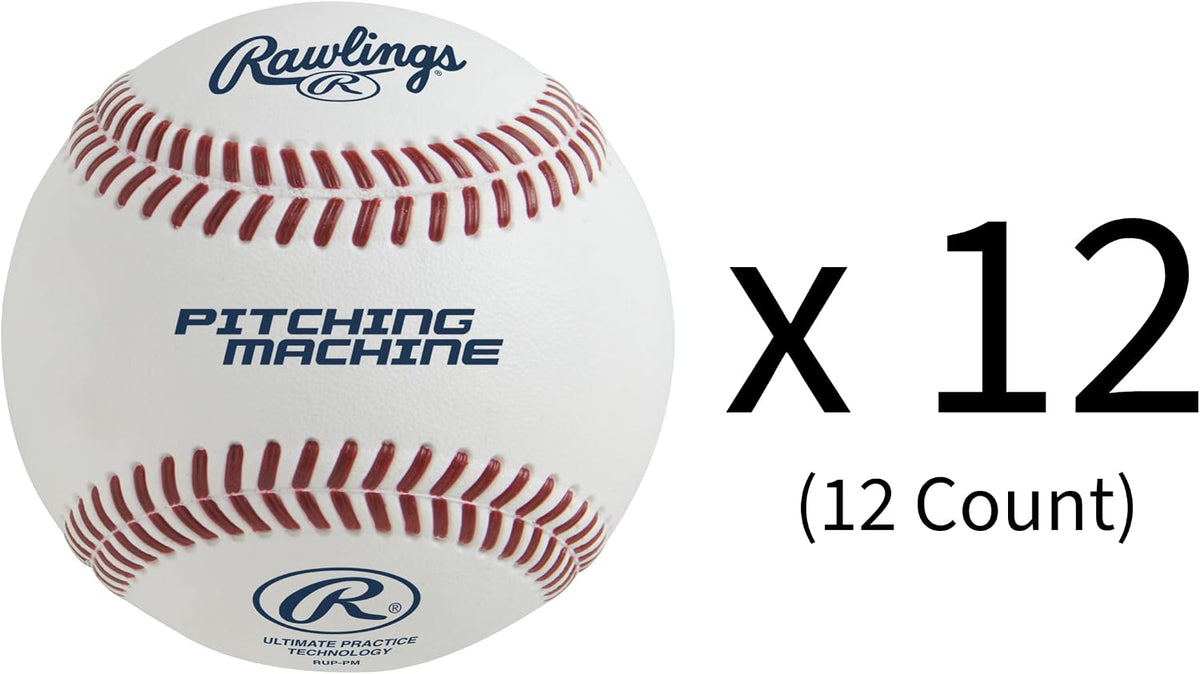 Ultimate Practice Technology Baseballs | Pitching Machine | RUP-PM | Flat Seam | Practice Use | 12 Count