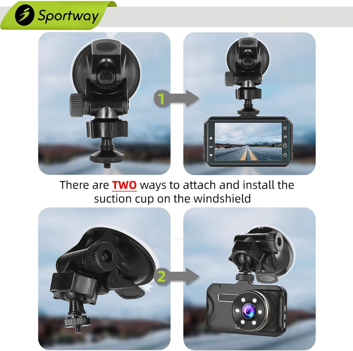 S30 Dash Cam Suction Mount (2nd Gen) with 10pcs Joints for REXING,Z-Edge,Old Shark,YI,KDLINKS,Falcon