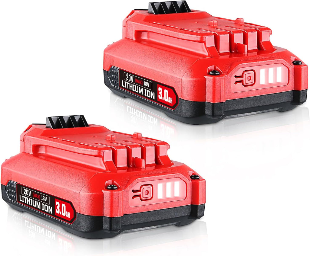 2-Pack 3.0Ah 20V Lithium Battery Replacement for Craftsman 20V Battery