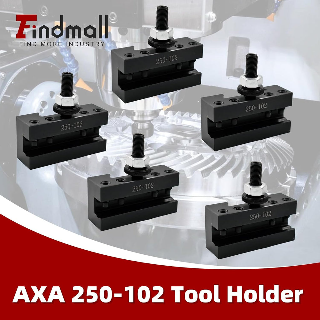 findmall 5Pcs AXA 250-102 Quick Change Tool Holder, 12 Inch Swing Diameter