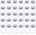 30 Pack Glass Salt and Pepper Shaker Set with Stainless Steel Mushroom Top, 2.7oz Spice bottle for Kitchen