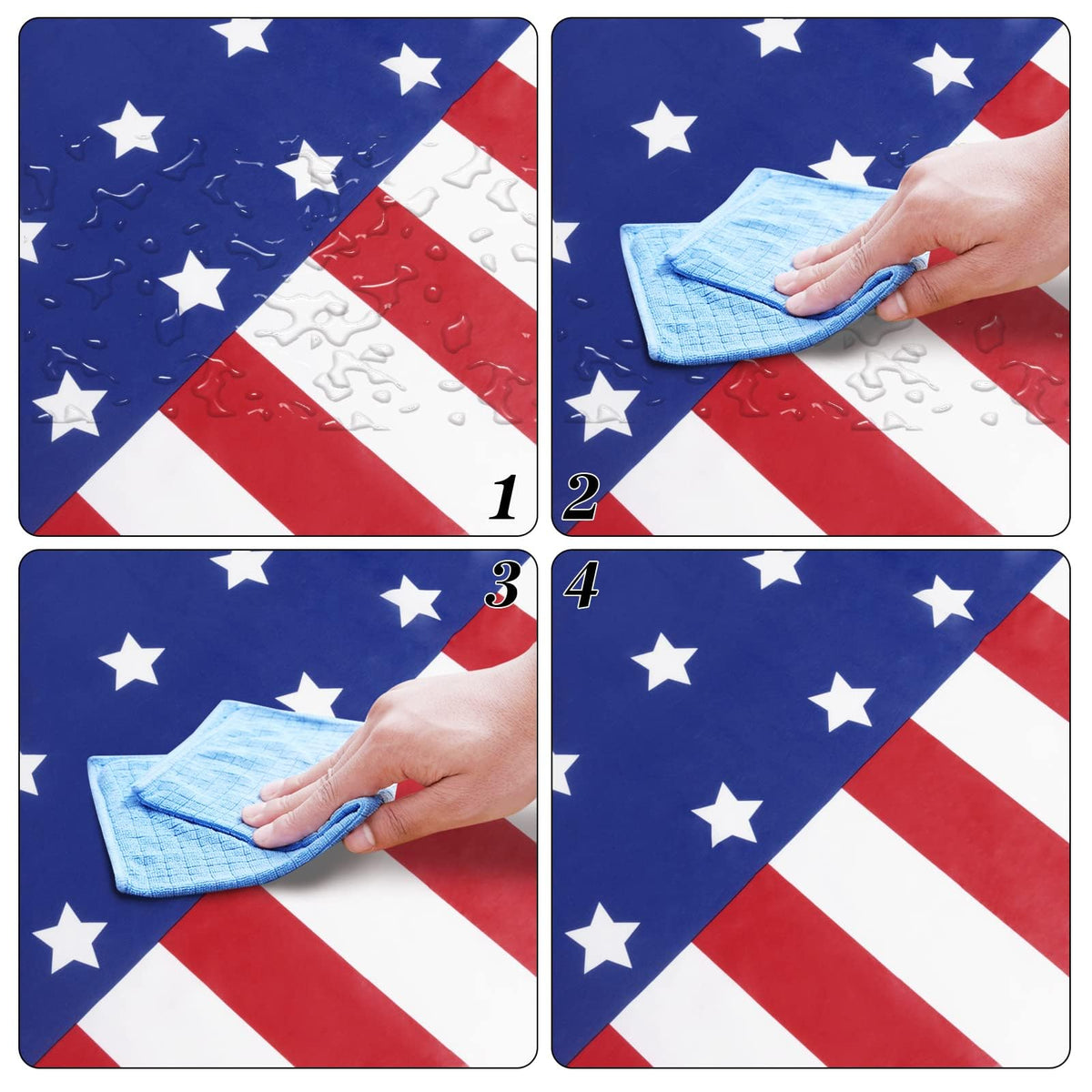 3 Pack Patriotic Tablecloth,Disposable Plastic Tablecloth 54"x108" Patriotic Decorations,Birthday Party Table