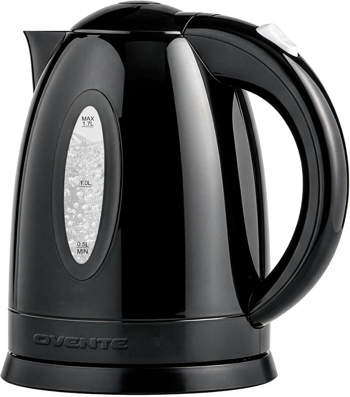 1.7L Electric Tea Kettle, 1100W BPA-Free Water Boiler, Black KP72B | Fast Boiling, Auto Shut-Off, Boil-Dry