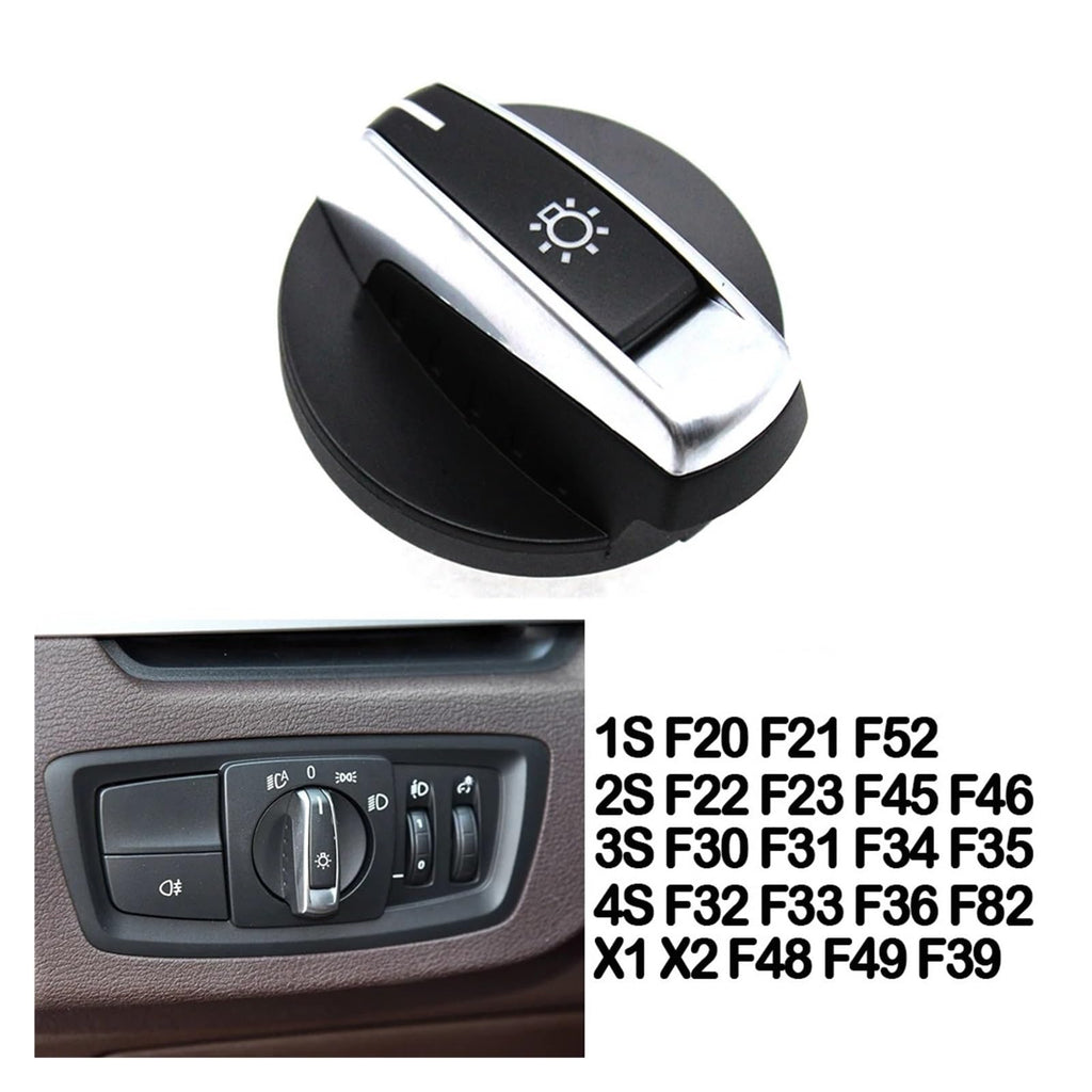Car Head Lamp Headlight Rotary Switch Knob Button Fit for BMW 1 2 3 4 Series X1 X2 F20 F21 F52 F22 F23 F45 F46 F30 F31 F34 F35 F32 F33 F36 F82 F83 F48 F49 F39