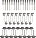 JIUNENG 45 Pcs Stainless Steel Wheel Wire Brush Set 1/8" Shank Rotary Tool
