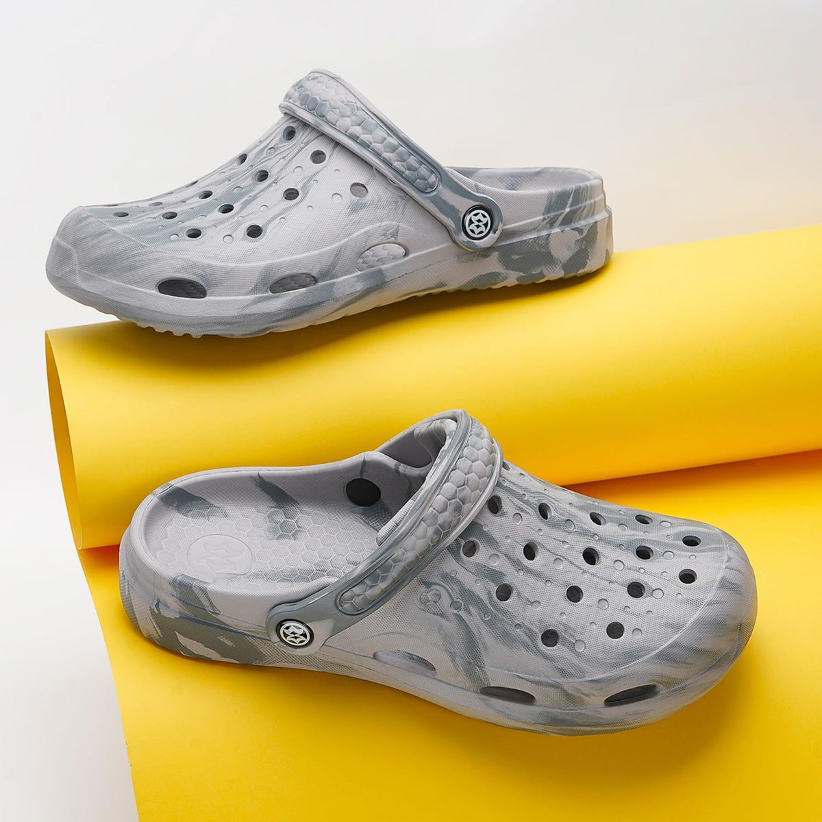 Mens Womens Garden Clogs Arch Grey,12-12.5 W/10.5-11 M