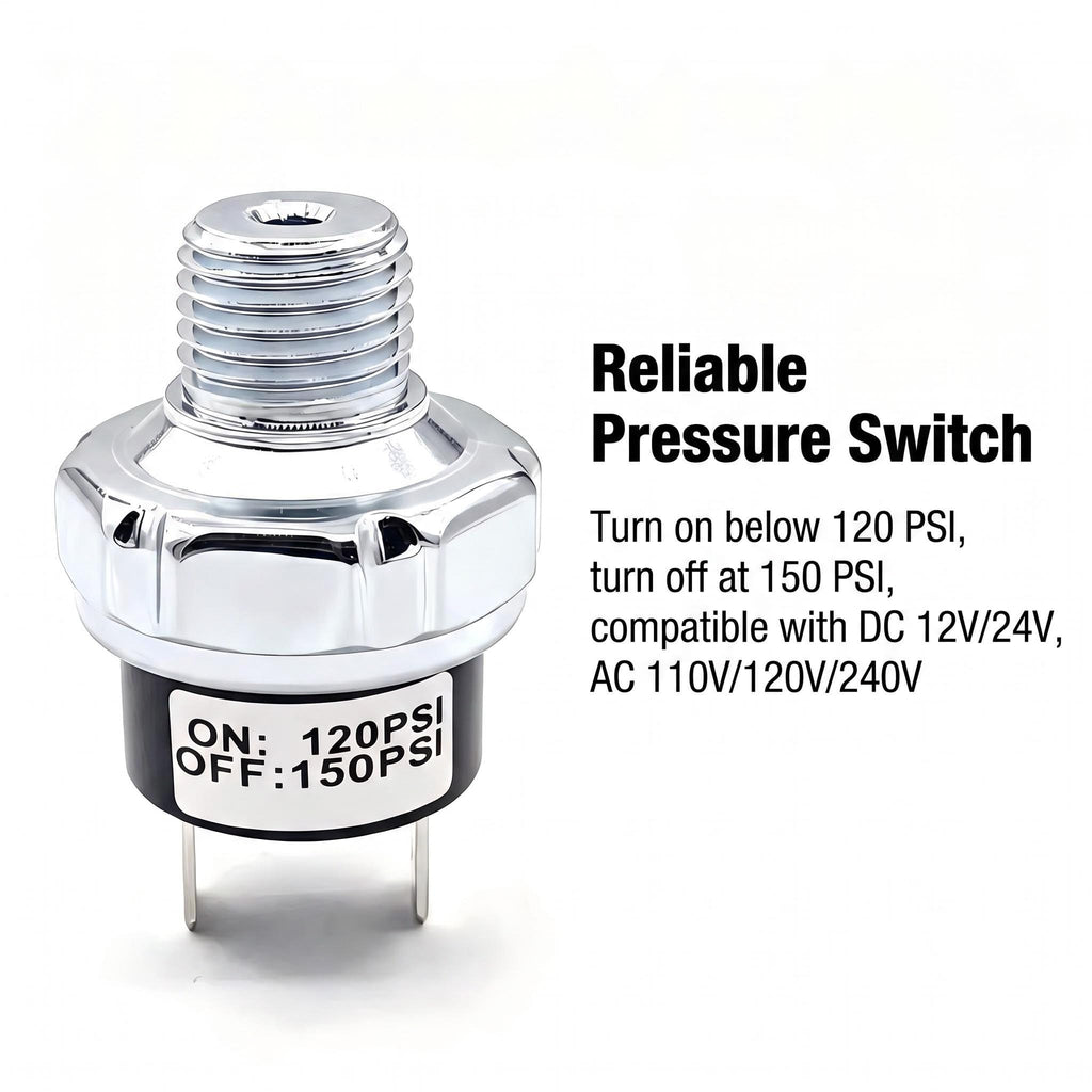 AB-9063227 Air compressor pressure power switch OFF 150PSI NO 120PSI