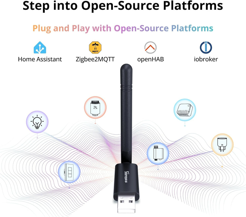 Zigbee 3.0 & Thread Dongle Lite (EFR32MG21) | USB Stick Coordinator for Home Assistant & Zigbee2MQTT | Compact