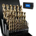 toolant 29Pcs Cobalt Drill Bit Set for Metal and Steel, 1/16"-1/2"