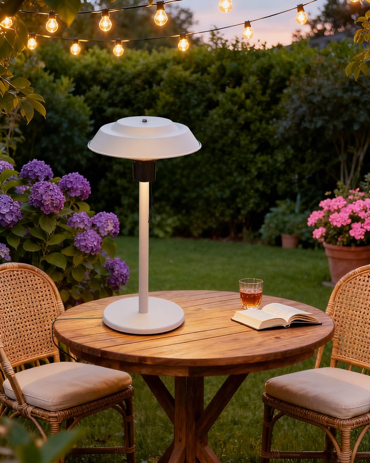 Electric Patio Heater, 1500W Portable Tabletop Infrared Heater