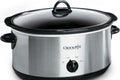 7-Quart Manual Slow Cooker, Family Size Serves 8+ People & Fits 6-lb Roast, Removable Stoneware with Warming Setting