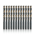 Drill America D High Speed Steel Black & Gold KFD Split Point Drill Bit (Pack of 12), KFD Series