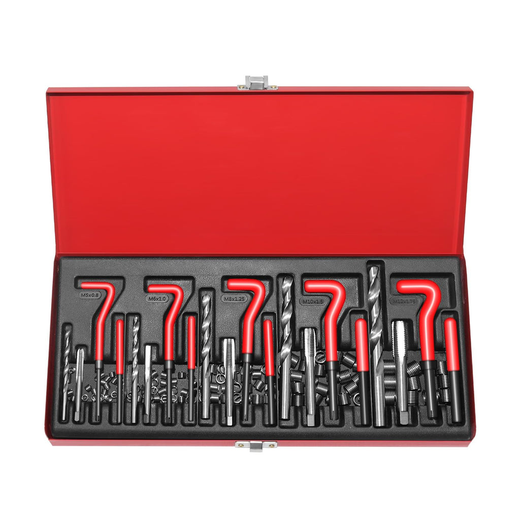 YSTOOL 131pcs Metric Helicoil Thread Repair Kit
