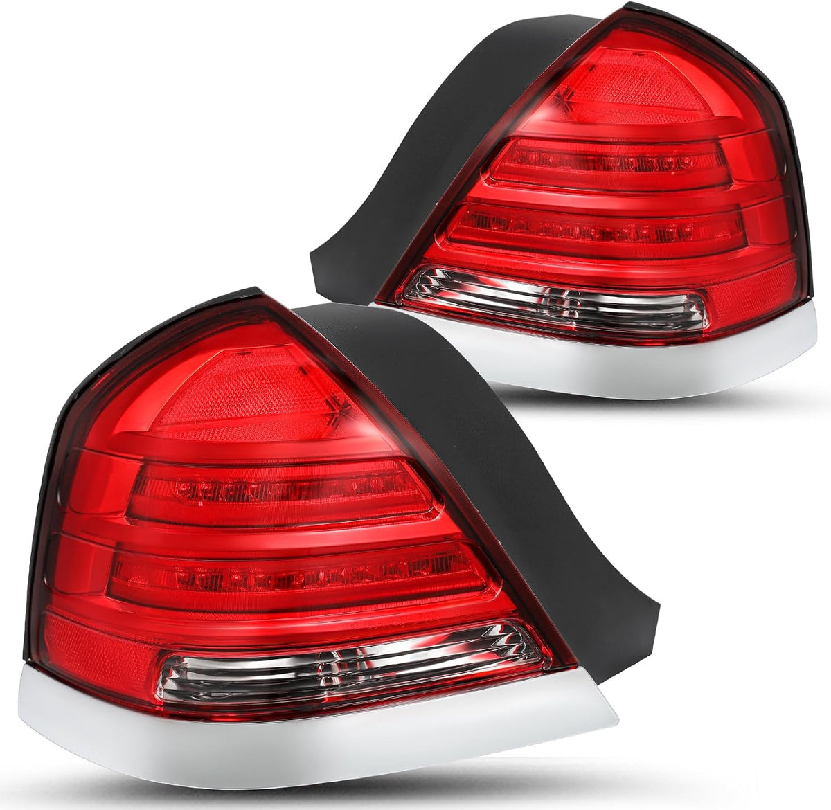 JSBOYAT LED Tail Light Assembly for 1998-2011 Ford Crown Victoria Tail Lamp