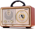 J-110 Radio Portable AM FM, Transistor Radio Plug in Wall AC Power | Battery Powered & Rechargeable for