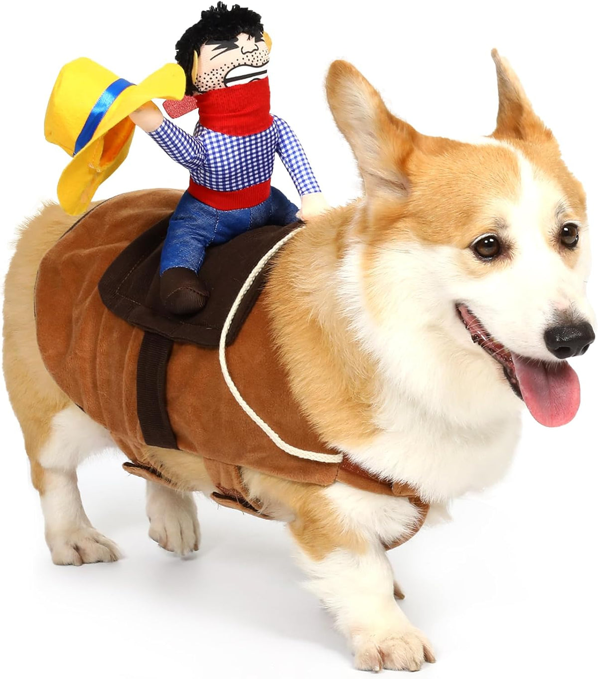 Cowboy Rider Dog Costume - Halloween Dog Costumes for Small Dogs and Cat