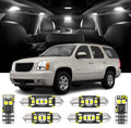 AENVTOL 15 Pieces LED Interior Lights Kit Replacement for GMC Yukon Chevy Tahoe Suburban GMT900 2007-2014 White Interior Bulb Package + License Plate Light, Install Tool