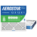 Air Filter 12x12x1 MERV 8 AC Filter, HVAC, Furnace Filter, 4 Pack