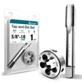5/8"-18 UNF Tap and Die Set, Right-Hand HSS M2 Machine Thread Tap Die Set
