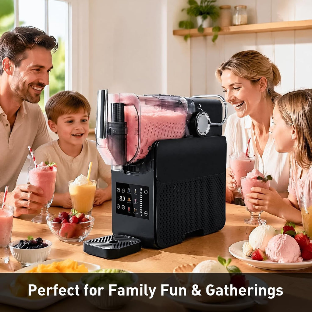 6-in-1 Slushie machine, Frozen drink & Soft serve ice cream maker, Slushy Machine for home with No ice needed |