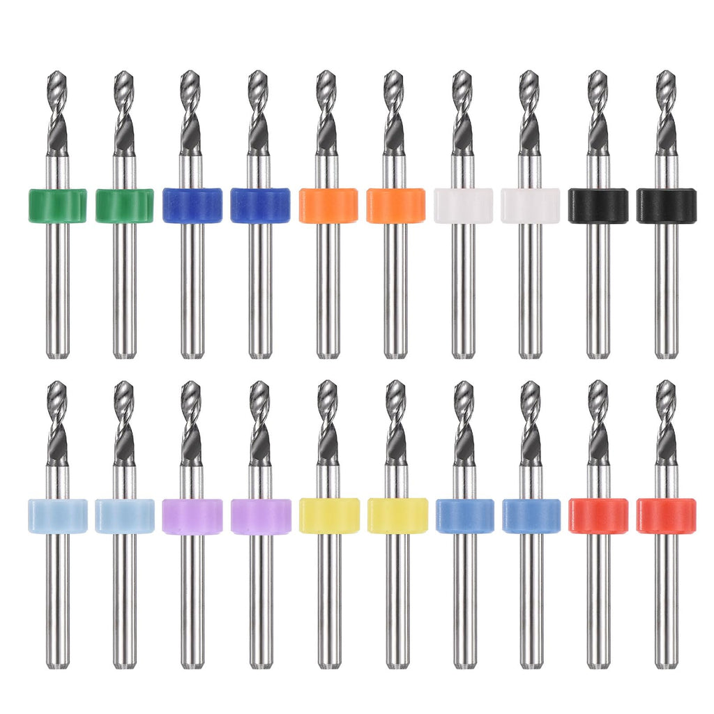 PATIKIL 20 Pack 2.7mm Micro Drill Bits Carbide Tungsten Steel