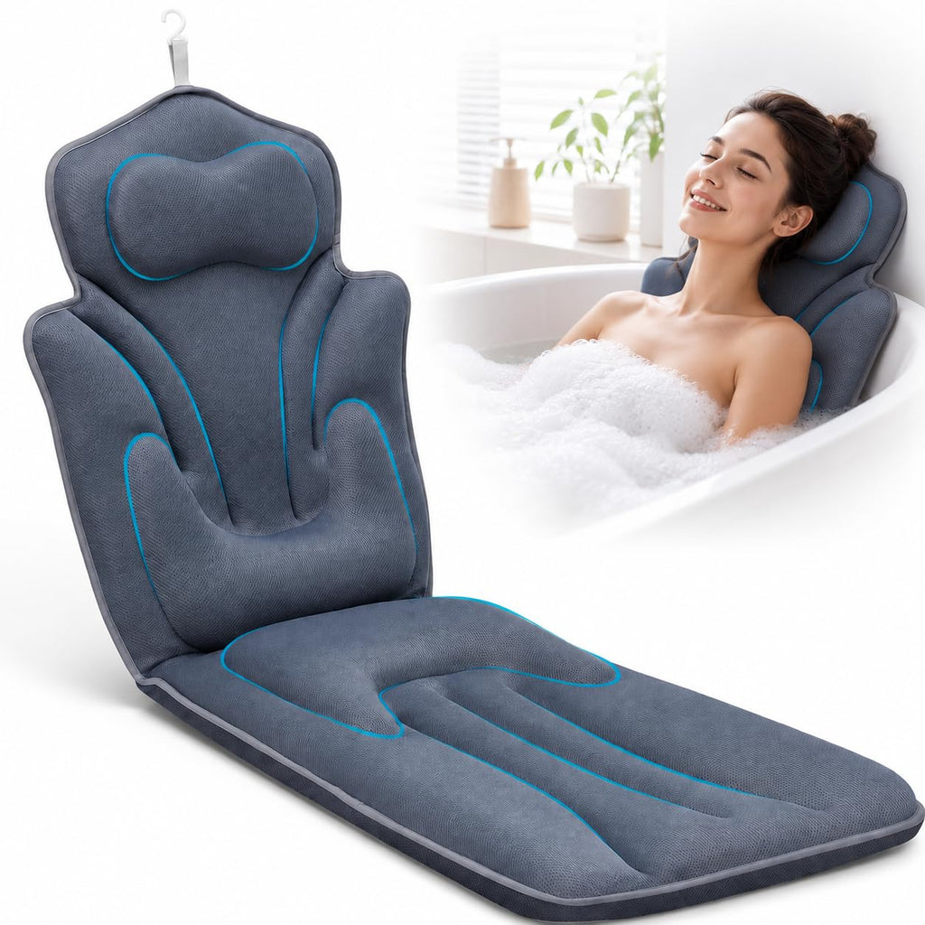 59''x 20'' Full Body Bath Pillow for Bathtub Thickened Bathtub Cushion 6D