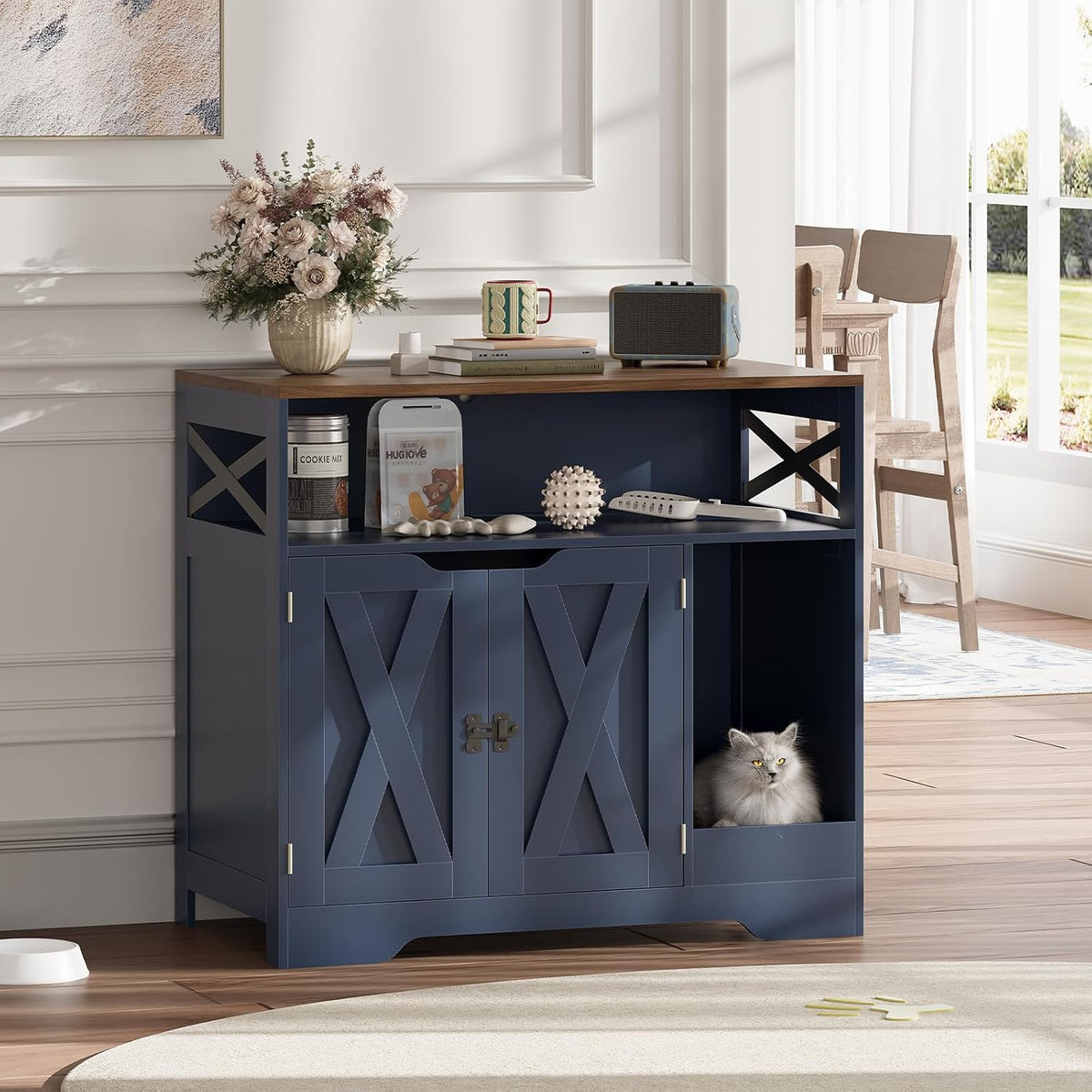 Cat Litter Box Enclosure Tall Hidden Litter Box Furniture