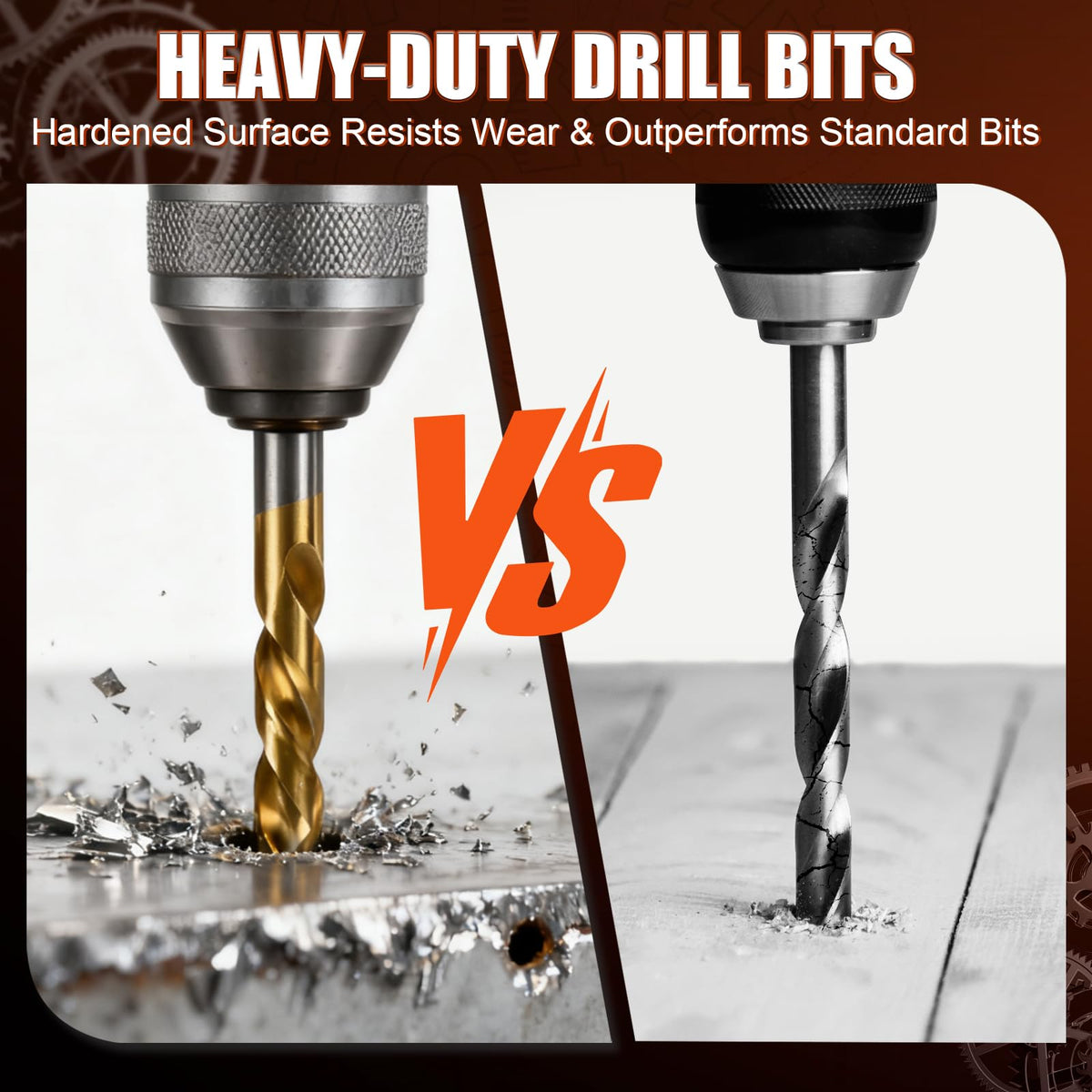 131PCS Thread Repair Kit, Metric Helicoil Repair Kit with HSS Drill Bits