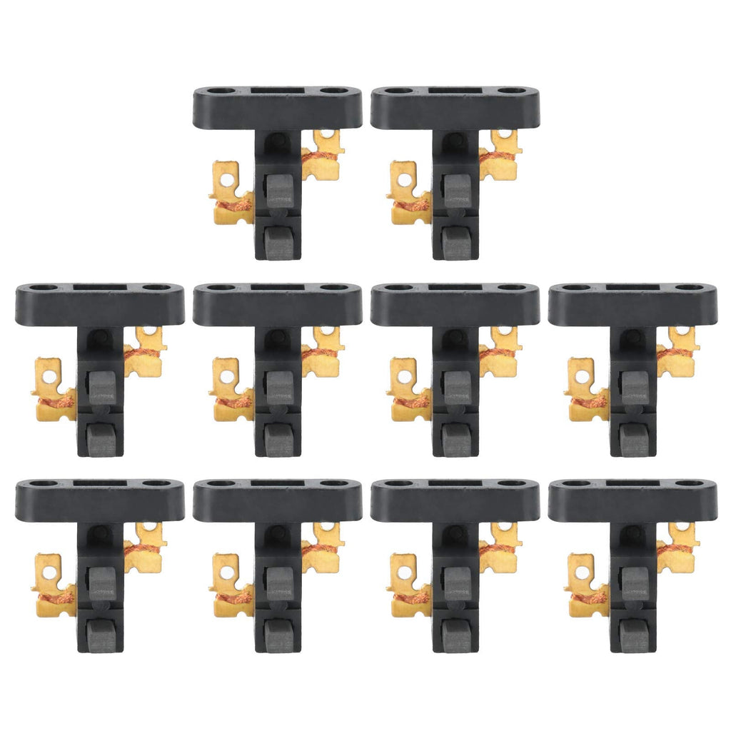 Yosoo 10pcs Carbon Brush Holder Carbon Brush Assembly Carbon Brush Holder Fit Gasoline Generator Accessories for 188f/190f/5-8kw Gasoline Generator