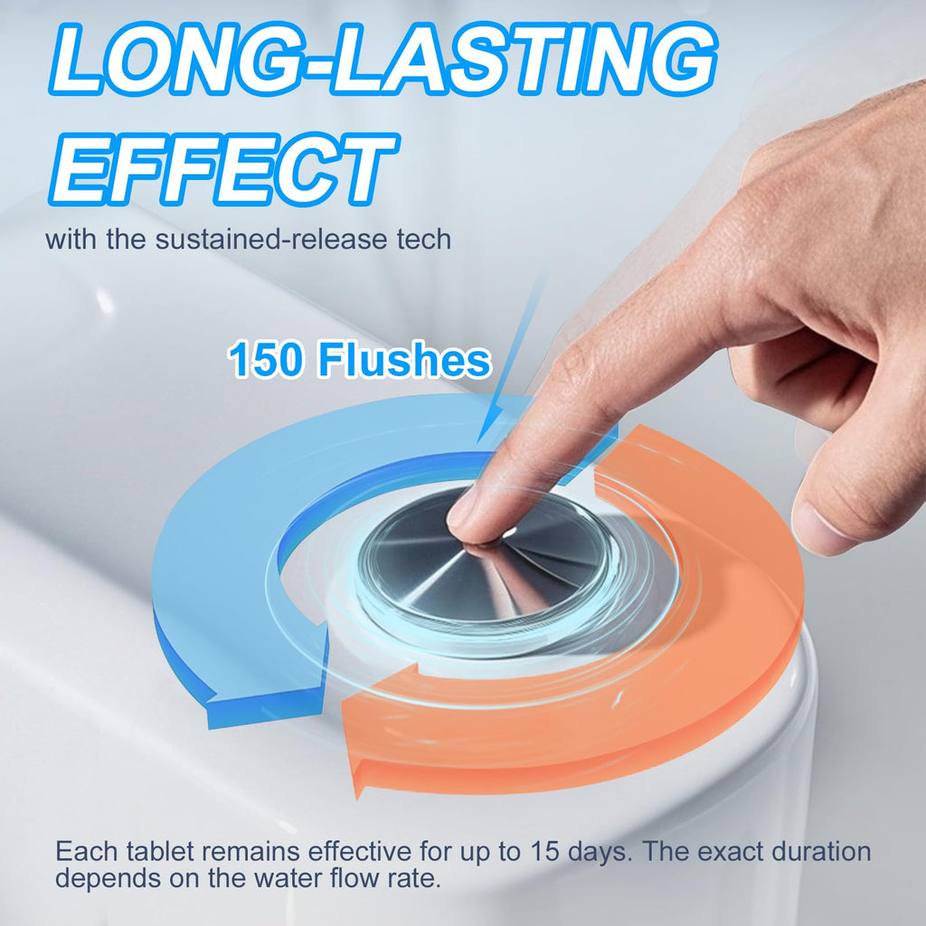 Toilet Bowl Cleaner Tablets 80 PACK, Automatic Bleach Toilet Tank Cleaners, Bathroom Long-Lasting Freshness