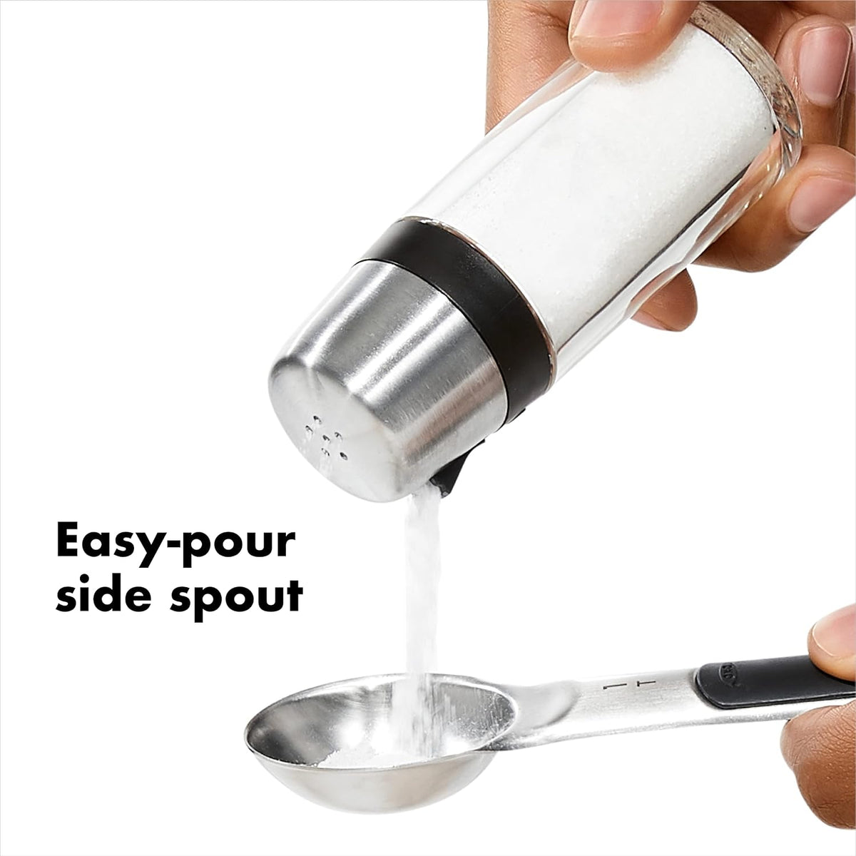 Good Grips Salt & Pepper Shaker Set, Easy to Refill with Twist-Off Lid