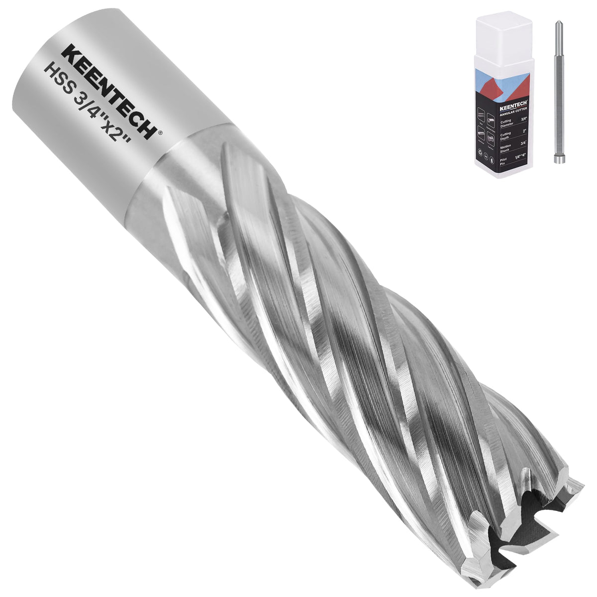 KEENTECH M2AL HSS Annular Cutter,3/4 Inch Diameter x 2 Inch Depth