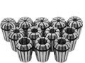 ER25 Spring Collet Set, 12-Piece 65Mn Spring Steel Precision Router Collets for CNC Milling, Engraving & Lathe Tool Holding（1/2,1/4,1/8,3/8,5/8,3/16,5/16,7/16,9/16,7/32,13/32,17/32）