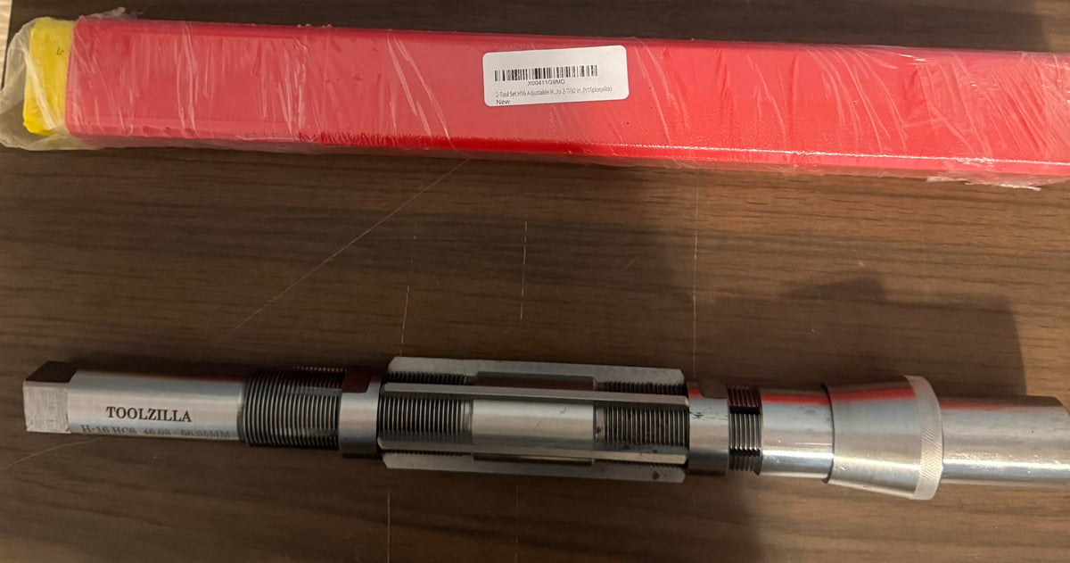 2-Tool Set H16 Adjustable Hand Kingpin Reamer with Extension Pilot 1-13/16 in. to 2-7/32 in. (h16pluspilot)