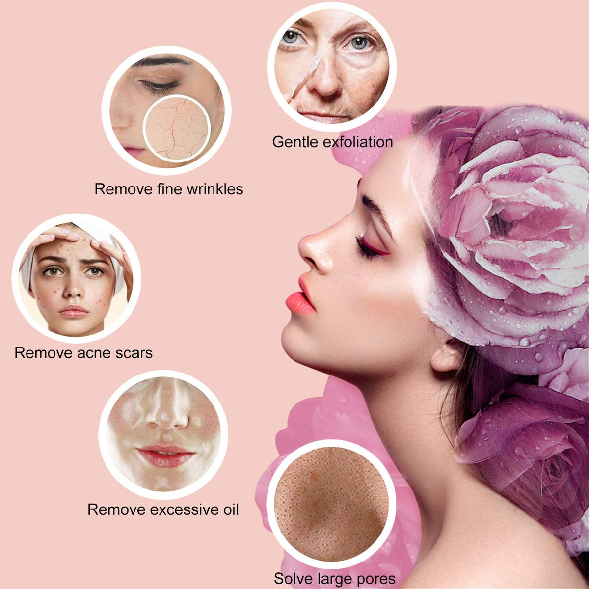 Diamond Microdermabrasion Machine, Yofuly 65-68cmHg Suction Power Professional Dermabrasion, Home Use Facial Skin