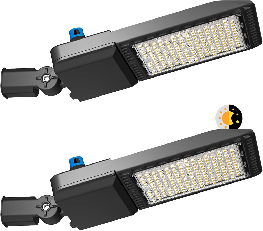 Lightdot 2Pack Parking Lot Light Outdoor 400W LED Pole Light with Photocell