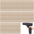 Lounsweer 120 Pcs Cobalt Drill Bits Bulk Hss M35 Metal Double End, 1/8 Inch