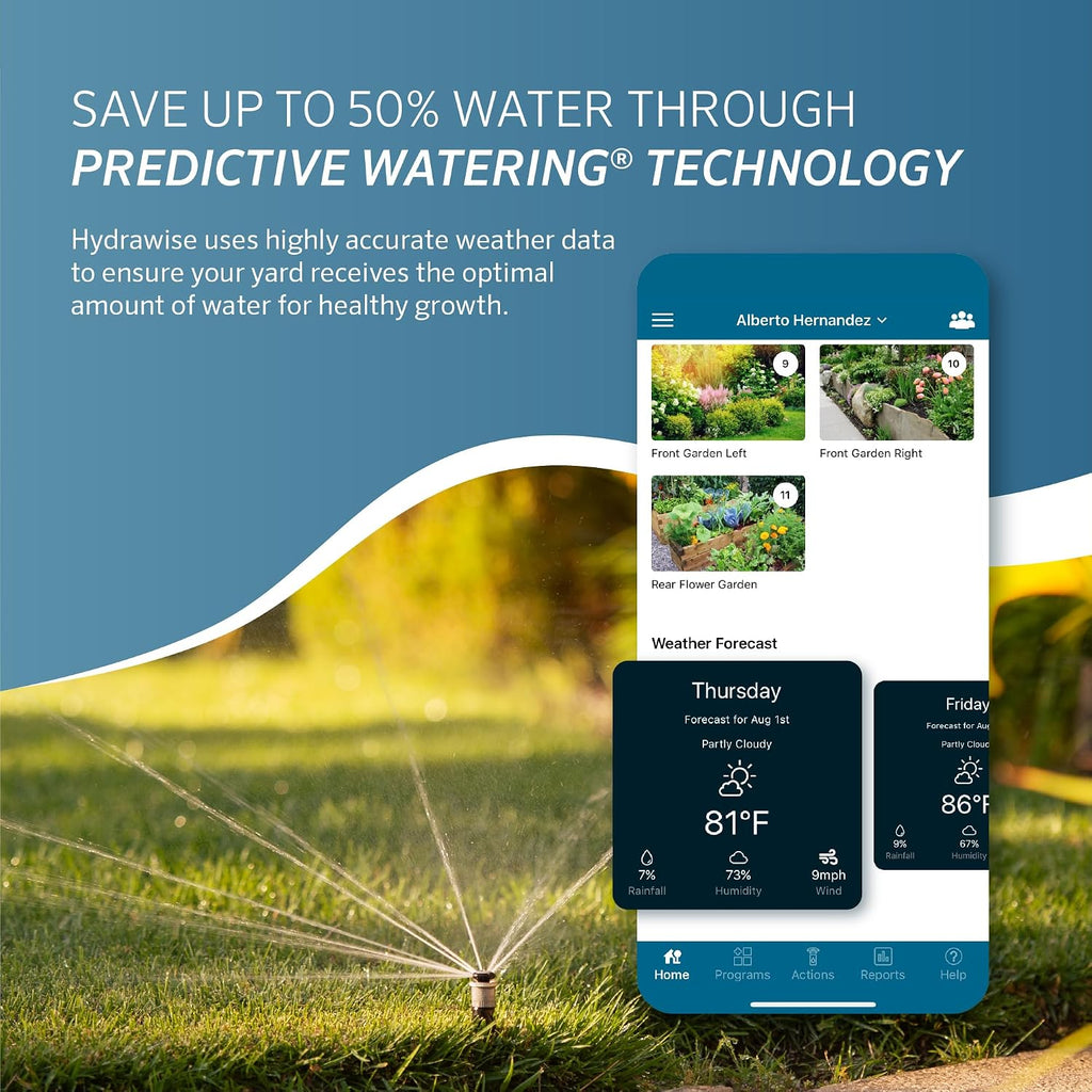 PRO-HC WiFi Sprinkler Controller, 12 Zone Smart Irrigation Timer | Indoor/Outdoor 12 station smart irrigation