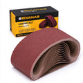 3x21 Inch Sanding Belts, 20-Pack, 40/60/80/120 Grit Mixed Belt Sander Paper