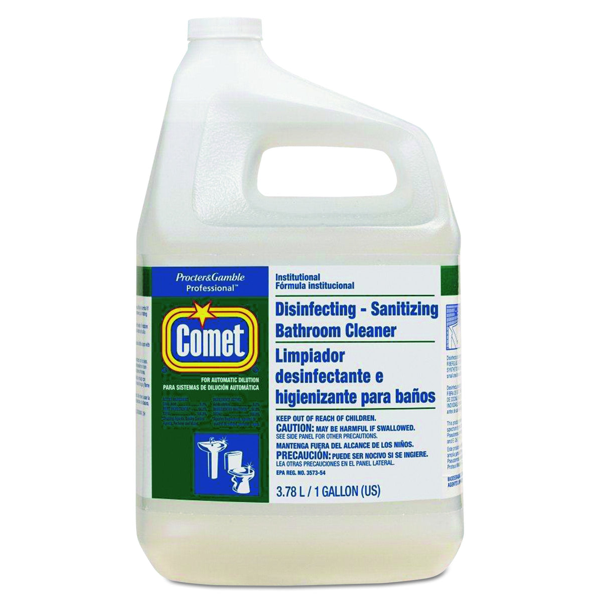 22570EA 1 gal Disinfecting-Sanitizing Bathroom Cleaner, One Gallon Bottle