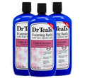 Dr. Teal's Calm & Serenity Pure Epsom Salt Foaming Bath Gift Set (3 Pack, 34 oz ea.) - Rose Essential Oils & Milk
