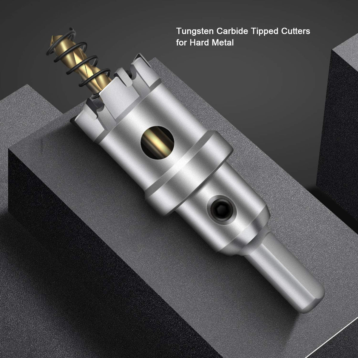 1-1/2'' Tungsten Carbide Tipped Hole Saw Drill Bit for Hard Metal Steel