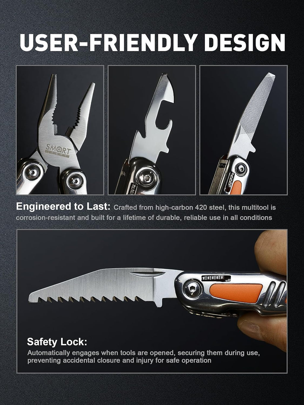 14-in-1 Multitool Pliers, Premium Gift Box Packaging, Ideal Gift for Dad | Small Pocket Knife Multitool, Mini Utility