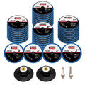 HOMO FABER 50Pcs Die Grinder Sanding Discs, 3 Inch Flap Discs Roll Lock