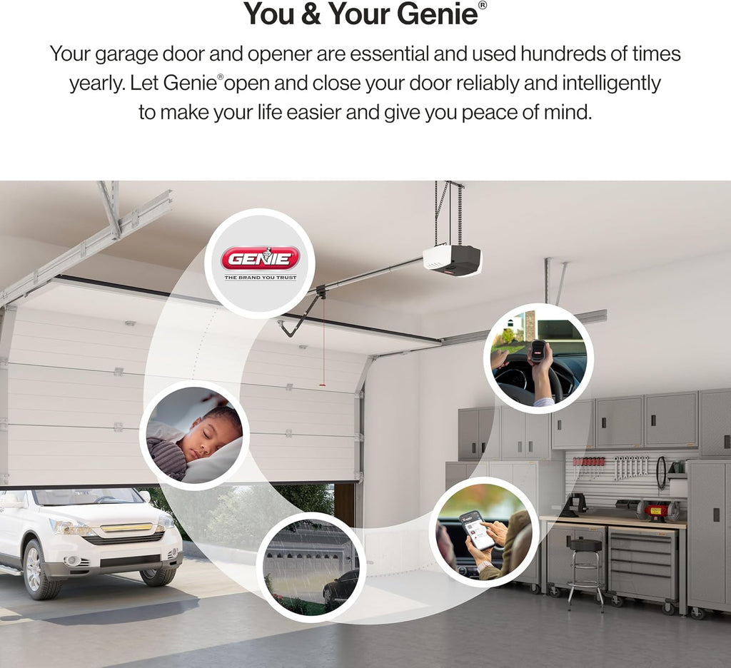 StealthDrive Connect Smart Belt Drive Garage Door Opener, 7155-TKV | 1 1/4 HPc, Aladdin Connect Wi-Fi, Works with