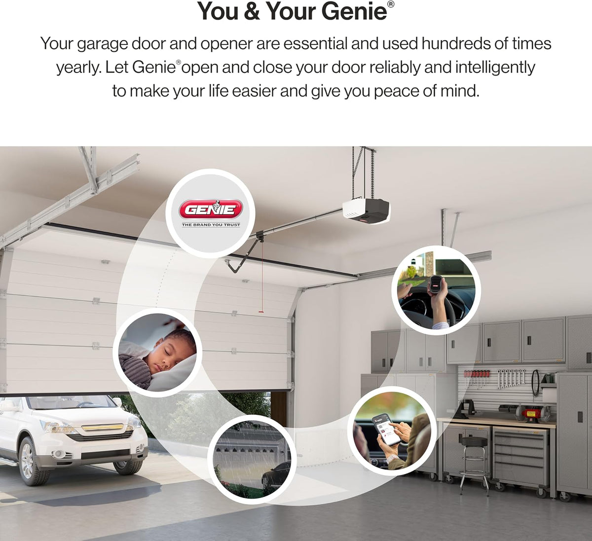 StealthDrive Connect Smart Belt Drive Garage Door Opener, 7155-TKV | 1 1/4 HPc, Aladdin Connect Wi-Fi, Works with