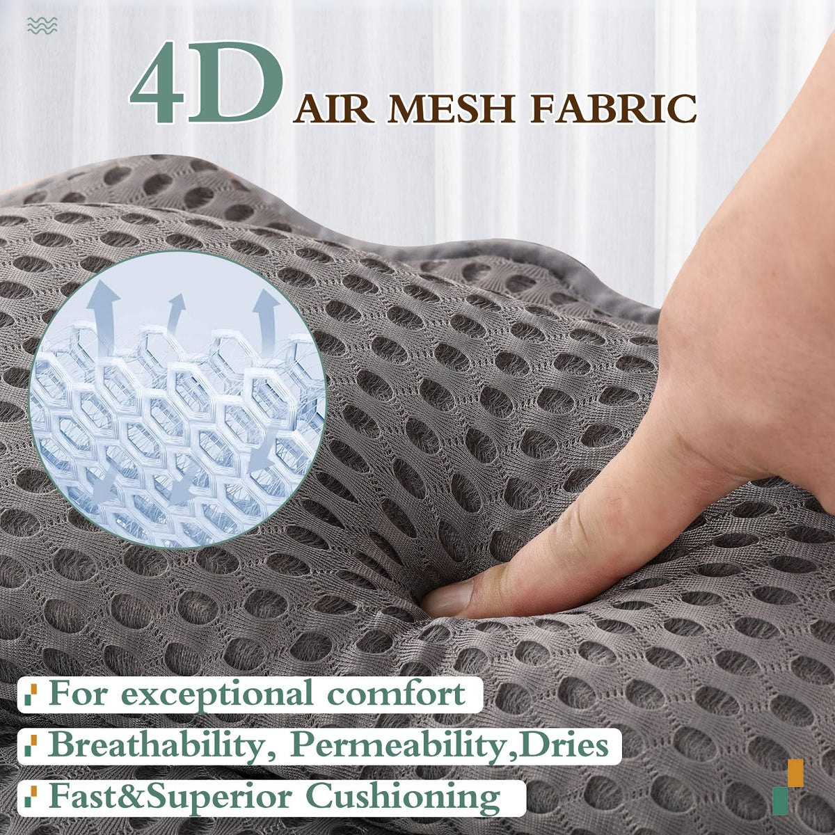 Bath Pillow RUVINCE Ergonomic Luxury Bathtub Pillow with Head,Neck, Shoulder and Back Support, 4D Bath Pillows for