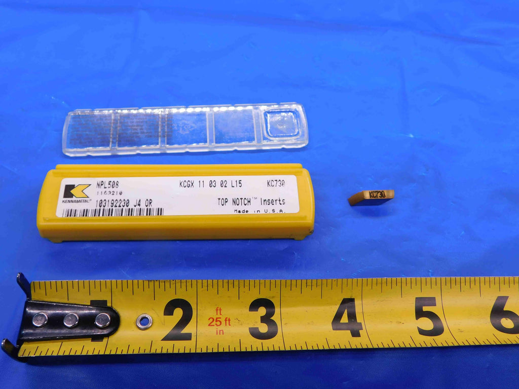 1pc NEW KENNAMETAL KCGX 11 03 02 L15 KC730 TiN Coated Carbide Insert Tooling USA - CB3797RDT