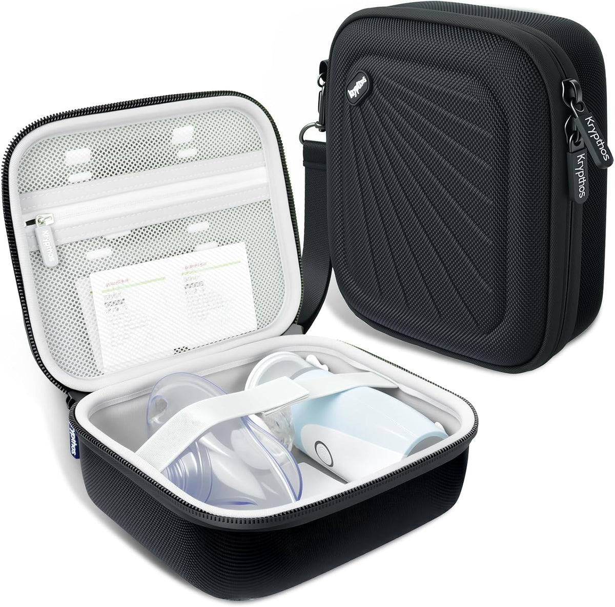 Carrying Case for Portable Handheld Inhaler Nebulizer Asthma Inhaler Black