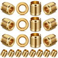 LEIFIDE 20 Pcs 20 Pcs Brass Threaded Inserts 3/8-16 Wood Tap Handle 0.625''
